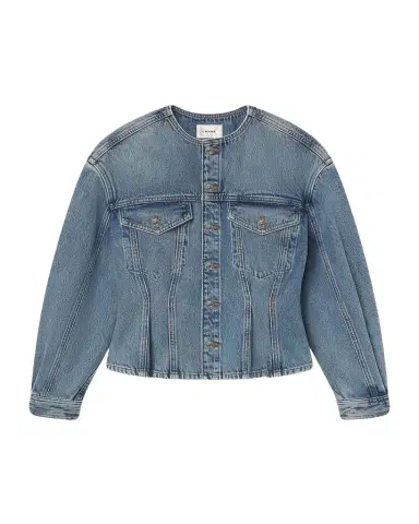 Frame The Nipped Collarless Jacket | Thumbnail 1 Frame The Nipped Collarless Jacket | Thumbnail 1
