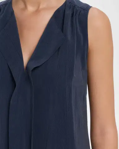 Giorgio Armani Technical Silk Sleeveless Midi Shirtdress | Thumbnail 9 Giorgio Armani Technical Silk Sleeveless Midi Shirtdress | Thumbnail 9