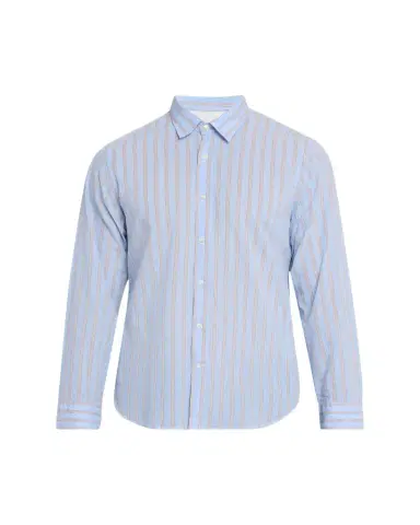 OFFICINE GÉNÉRALE Men's Giacomo Stripe Poplin Button-Down Shirt | Thumbnail 1 OFFICINE GÉNÉRALE Men's Giacomo Stripe Poplin Button-Down Shirt | Thumbnail 1