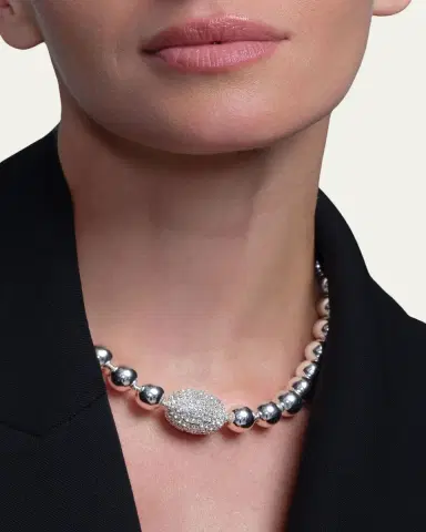 Saulé Cassia Necklace in Silver Sheer | Thumbnail 2 Saulé Cassia Necklace in Silver Sheer | Thumbnail 2