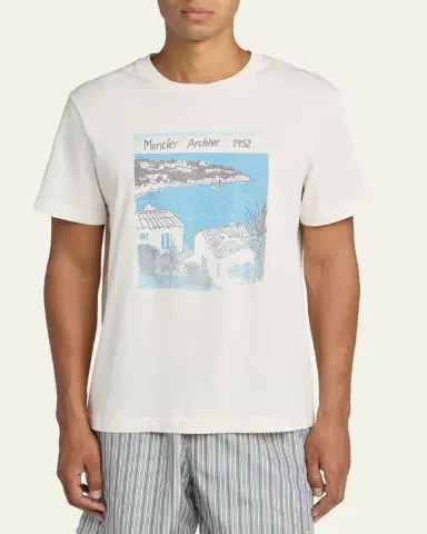 Moncler Men's Archive 1952 Cotton T-Shirt | Thumbnail 4 Moncler Men's Archive 1952 Cotton T-Shirt | Thumbnail 4