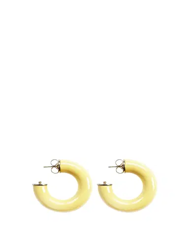 Saulé Alba Hoop Earrings in Buttercup | Thumbnail 1 Saulé Alba Hoop Earrings in Buttercup | Thumbnail 1