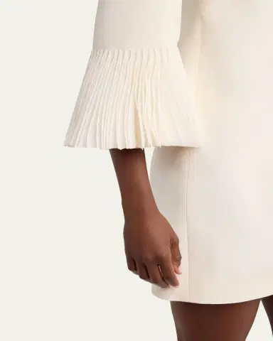 Valentino Garavani Embroidered Bell-Sleeve Mini Dress | Thumbnail 5 Valentino Garavani Embroidered Bell-Sleeve Mini Dress | Thumbnail 5