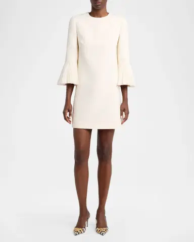 Valentino Garavani Embroidered Bell-Sleeve Mini Dress | Thumbnail 6 Valentino Garavani Embroidered Bell-Sleeve Mini Dress | Thumbnail 6