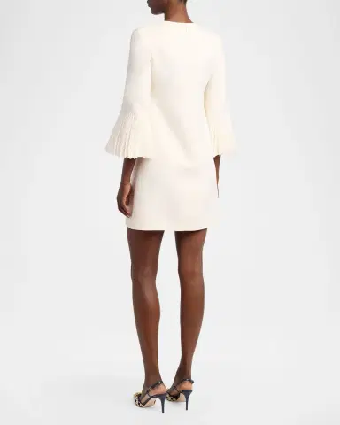 Valentino Garavani Embroidered Bell-Sleeve Mini Dress | Thumbnail 7 Valentino Garavani Embroidered Bell-Sleeve Mini Dress | Thumbnail 7