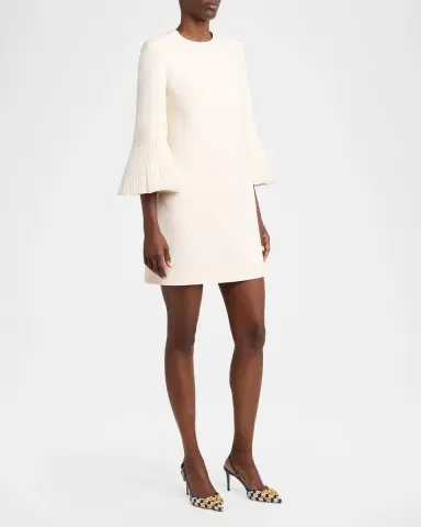 Valentino Garavani Embroidered Bell-Sleeve Mini Dress | Thumbnail 8 Valentino Garavani Embroidered Bell-Sleeve Mini Dress | Thumbnail 8