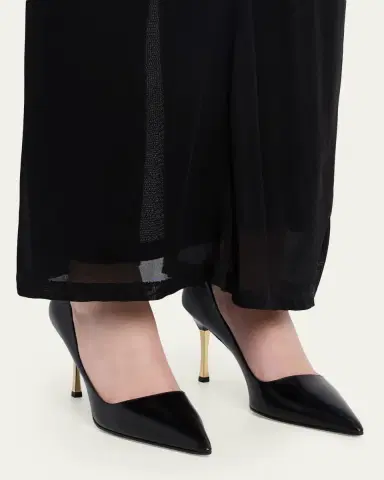 Gucci 85mm Trinity Leather Pointed-Toe Pumps | Thumbnail 2 Gucci 85mm Trinity Leather Pointed-Toe Pumps | Thumbnail 2