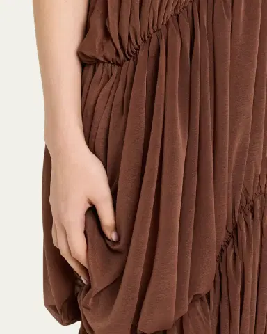 Ronny Kobo Bia Draped Halter Column Maxi Dress | Thumbnail 5 Ronny Kobo Bia Draped Halter Column Maxi Dress | Thumbnail 5