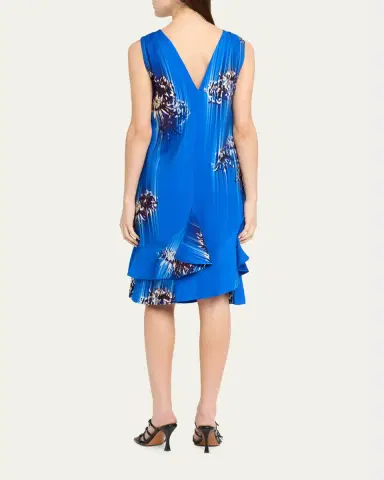Proenza Schouler Rhetta Floral Tiered Ruffle Midi Dress | Thumbnail 3 Proenza Schouler Rhetta Floral Tiered Ruffle Midi Dress | Thumbnail 3