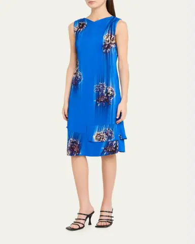 Proenza Schouler Rhetta Floral Tiered Ruffle Midi Dress | Thumbnail 4 Proenza Schouler Rhetta Floral Tiered Ruffle Midi Dress | Thumbnail 4
