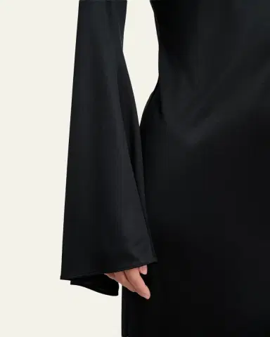 Gabriela Hearst Imara Silk Bell-Sleeve Maxi Dress | Thumbnail 5 Gabriela Hearst Imara Silk Bell-Sleeve Maxi Dress | Thumbnail 5