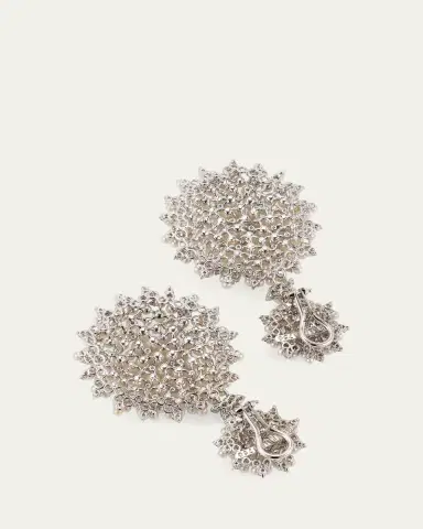 Paul Morelli Lagrange 18K Large Pearl & Diamond Double-Dangle Earrings | Thumbnail 4 Paul Morelli Lagrange 18K Large Pearl & Diamond Double-Dangle Earrings | Thumbnail 4