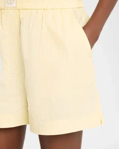 Simkhai Sarah Stripe Cotton Boxer Shorts | Thumbnail 9 Simkhai Sarah Stripe Cotton Boxer Shorts | Thumbnail 9