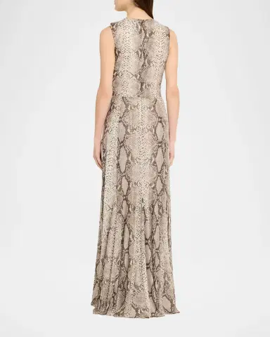 Ronny Kobo Uzina Sleeveless Python-Print Maxi Dress | Thumbnail 7 Ronny Kobo Uzina Sleeveless Python-Print Maxi Dress | Thumbnail 7