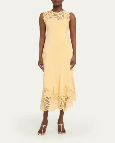 Ulla Johnson Idra Embroidered Silk Dress | Thumbnail 2 Ulla Johnson Idra Embroidered Silk Dress | Thumbnail 2