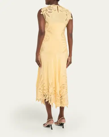 Ulla Johnson Idra Embroidered Silk Dress | Thumbnail 3 Ulla Johnson Idra Embroidered Silk Dress | Thumbnail 3