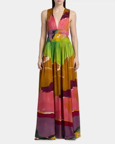 Ulla Johnson x Helen Frankenthaler Boheme Silk-Chiffon Gown | Thumbnail 8 Ulla Johnson x Helen Frankenthaler Boheme Silk-Chiffon Gown | Thumbnail 8