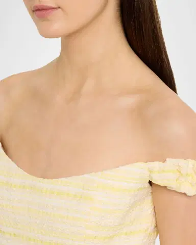 Markarian Georgie Striped Seersucker Off-The-Shoulder Midi Dress | Thumbnail 9 Markarian Georgie Striped Seersucker Off-The-Shoulder Midi Dress | Thumbnail 9