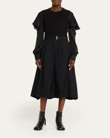 Sacai Puller Leather Ankle Booties | Thumbnail 3 Sacai Puller Leather Ankle Booties | Thumbnail 3