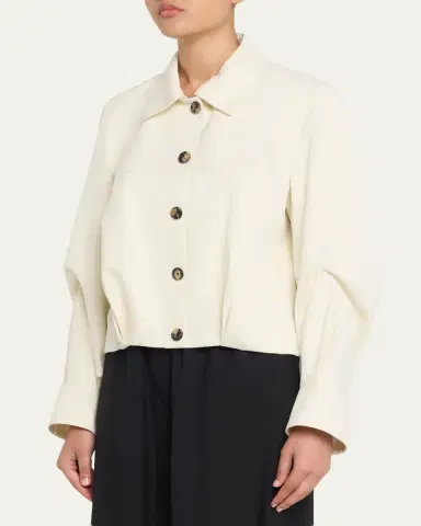 Loewe Single-Breasted Cotton Balloon Jacket | Thumbnail 4 Loewe Single-Breasted Cotton Balloon Jacket | Thumbnail 4