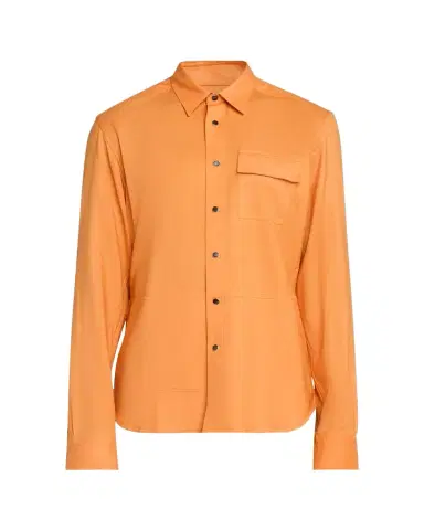 Kiton Men's Cashmere Pocket Snap-Placket Shirt | Thumbnail 1 Kiton Men's Cashmere Pocket Snap-Placket Shirt | Thumbnail 1