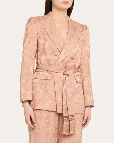 Kobi Halperin Nia Double-Breasted Jacquard Jacket | Thumbnail 4 Kobi Halperin Nia Double-Breasted Jacquard Jacket | Thumbnail 4