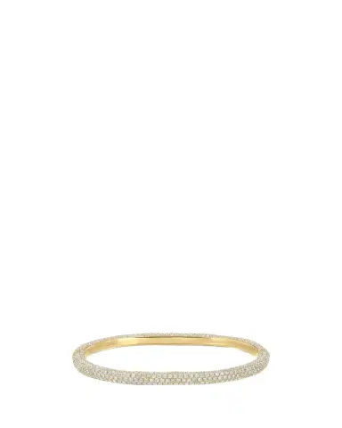 Anita Ko 18K Yellow Gold Pave Diamond Cosmo Oval Bangle | Thumbnail 1 Anita Ko 18K Yellow Gold Pave Diamond Cosmo Oval Bangle | Thumbnail 1