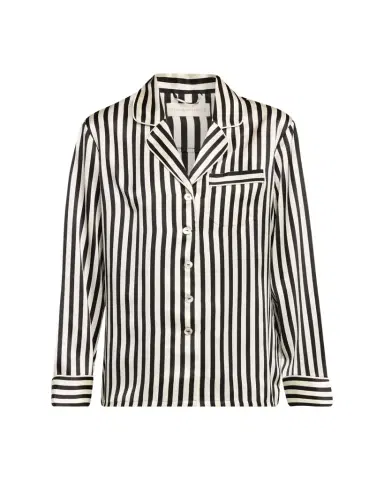 Olivia von Halle Lila Nika Striped Silk Satin Pajama Set | Thumbnail 1 Olivia von Halle Lila Nika Striped Silk Satin Pajama Set | Thumbnail 1