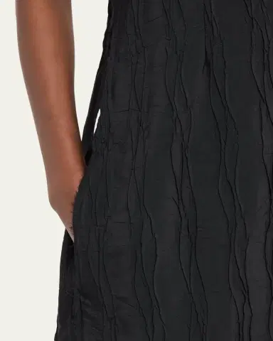 SIMKHAI Leah Textured Sleeveless Midi Dress | Thumbnail 5 SIMKHAI Leah Textured Sleeveless Midi Dress | Thumbnail 5