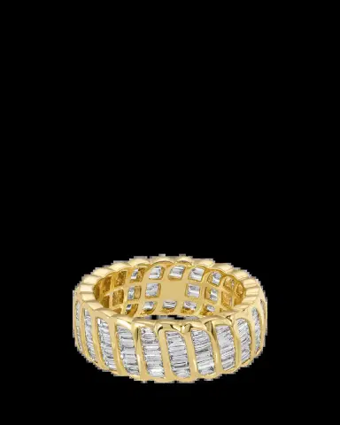 Anita Ko 1K Yellow Gold Large Baguette Diamond Zoe Ring | Thumbnail 2 Anita Ko 1K Yellow Gold Large Baguette Diamond Zoe Ring | Thumbnail 2