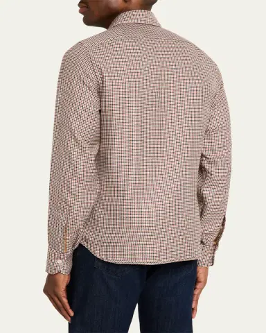 Kiton Men's Cashmere, Silk and Linen Flap-Pocket Overshirt | Thumbnail 3 Kiton Men's Cashmere, Silk and Linen Flap-Pocket Overshirt | Thumbnail 3