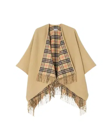 Burberry Reversible Check Wool Cape | Thumbnail 1 Burberry Reversible Check Wool Cape | Thumbnail 1