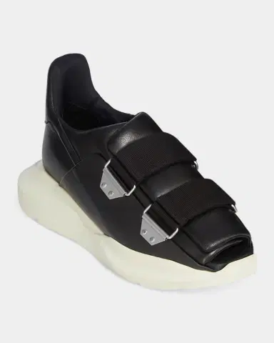 Rick Owens Men's Temple Burritogeth Leather Sneakers | Thumbnail 4 Rick Owens Men's Temple Burritogeth Leather Sneakers | Thumbnail 4