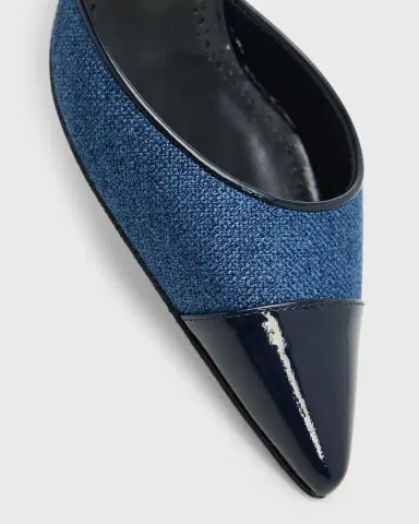 Manolo Blahnik 70mm Capsli Linen Slingback Pumps | Thumbnail 5 Manolo Blahnik 70mm Capsli Linen Slingback Pumps | Thumbnail 5