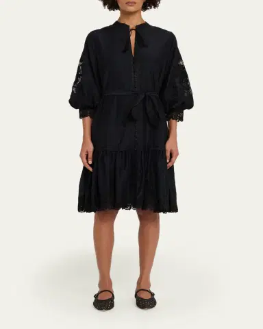 Kobi Halperin Erica Embroidered Flounce Dress | Thumbnail 2 Kobi Halperin Erica Embroidered Flounce Dress | Thumbnail 2