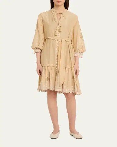 Kobi Halperin Erica Embroidered Flounce Dress | Thumbnail 6 Kobi Halperin Erica Embroidered Flounce Dress | Thumbnail 6
