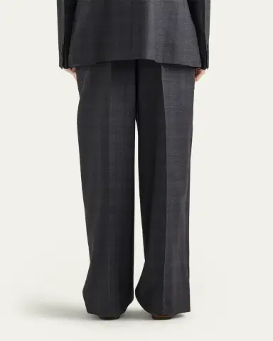 Prada Pleated Wool Drawstring Trousers | Thumbnail 3 Prada Pleated Wool Drawstring Trousers | Thumbnail 3