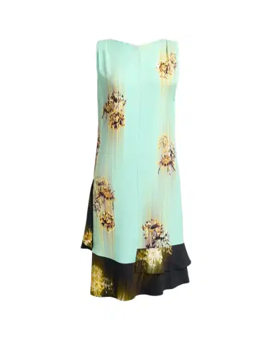 Proenza Schouler Rhetta Blur Floral Sleeveless Midi Shift Dress | Thumbnail 1 Proenza Schouler Rhetta Blur Floral Sleeveless Midi Shift Dress | Thumbnail 1