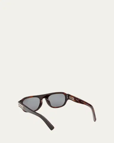 Zegna 52mm Acetate Round Sunglasses | Thumbnail 4 Zegna 52mm Acetate Round Sunglasses | Thumbnail 4
