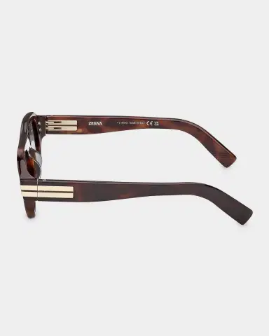 Zegna 52mm Acetate Round Sunglasses | Thumbnail 8 Zegna 52mm Acetate Round Sunglasses | Thumbnail 8
