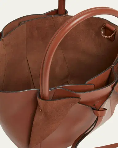 Gabriela Hearst Marija Small Wing Fold Leather Tote Bag | Thumbnail 3 Gabriela Hearst Marija Small Wing Fold Leather Tote Bag | Thumbnail 3