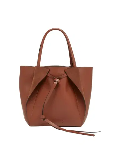 Gabriela Hearst Marija Small Wing Fold Leather Tote Bag | Thumbnail 1 Gabriela Hearst Marija Small Wing Fold Leather Tote Bag | Thumbnail 1