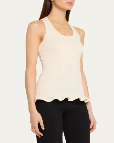 Stella McCartney Frilled Hem Rib Tank Top | Thumbnail 4 Stella McCartney Frilled Hem Rib Tank Top | Thumbnail 4