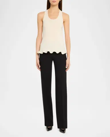 Stella McCartney Frilled Hem Rib Tank Top | Thumbnail 6 Stella McCartney Frilled Hem Rib Tank Top | Thumbnail 6