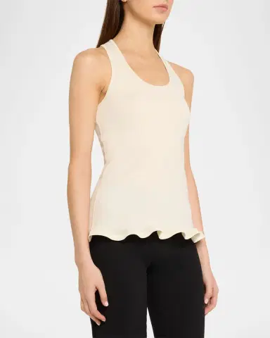 Stella McCartney Frilled Hem Rib Tank Top | Thumbnail 8 Stella McCartney Frilled Hem Rib Tank Top | Thumbnail 8