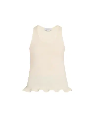 Stella McCartney Frilled Hem Rib Tank Top | Thumbnail 1 Stella McCartney Frilled Hem Rib Tank Top | Thumbnail 1