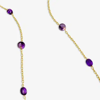 GOSHWARA Goshwara Beyond 18K Yellow Gold Amethyst Beads & Tumbles Necklace by The Solist | Thumbnail 2 GOSHWARA Goshwara Beyond 18K Yellow Gold Amethyst Beads & Tumbles Necklace by The Solist | Thumbnail 2