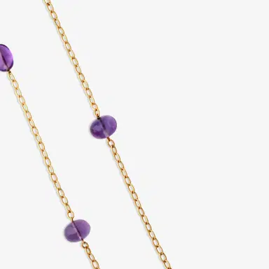 GOSHWARA Goshwara Beyond 18K Yellow Gold Amethyst Beads & Tumbles Necklace by The Solist | Thumbnail 3 GOSHWARA Goshwara Beyond 18K Yellow Gold Amethyst Beads & Tumbles Necklace by The Solist | Thumbnail 3