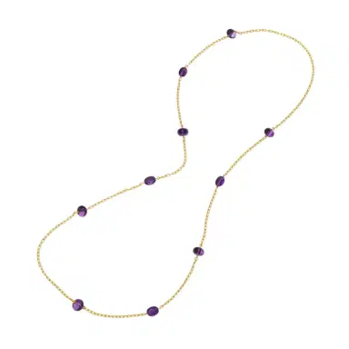 GOSHWARA Goshwara Beyond 18K Yellow Gold Amethyst Beads & Tumbles Necklace by The Solist | Thumbnail 1 GOSHWARA Goshwara Beyond 18K Yellow Gold Amethyst Beads & Tumbles Necklace by The Solist | Thumbnail 1