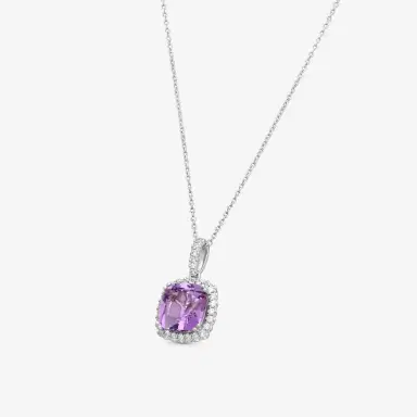 GOSHWARA Goshwara Gossip 18K White Gold Amethyst Scallop Pendant by The Solist | Thumbnail 2 GOSHWARA Goshwara Gossip 18K White Gold Amethyst Scallop Pendant by The Solist | Thumbnail 2